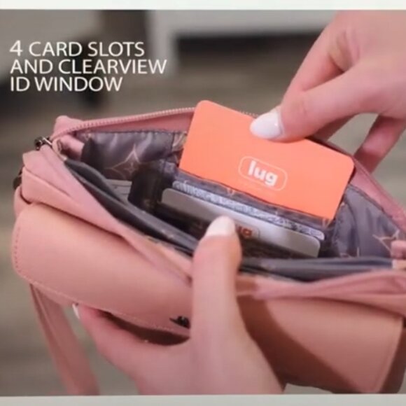 New (without tags) Lug Blitz Matte Luxe VL RFID Wristlet Wallet in Blush - Picture 7 of 9